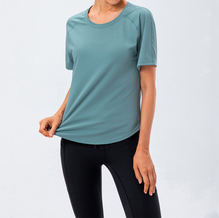 Chouyatou Women Soft and Breathable Fitness Running Top