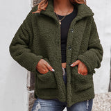 Chouyatou Women Sweater Fleece ThickCoat