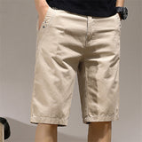 Chouyatou Men Straight Light Business Casual Pants Simple Cropped Pants