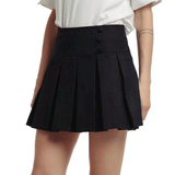 Chouyatou Women's Casual Plaid High Waist A-Line Pleated Skirt - CHOUYATOU