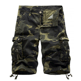 Chouyatou Men's Camouflage Outdoor Sportswear Loose Multi Pocket Chino Cargo Shorts