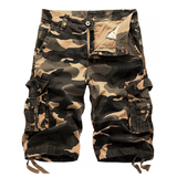 Chouyatou Men's Camouflage Outdoor Sportswear Loose Multi Pocket Chino Cargo Shorts